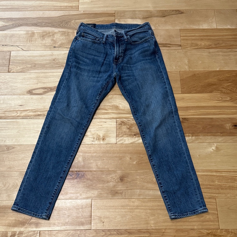 Abercrombie & Fitch Men's Dark Blue Jeans